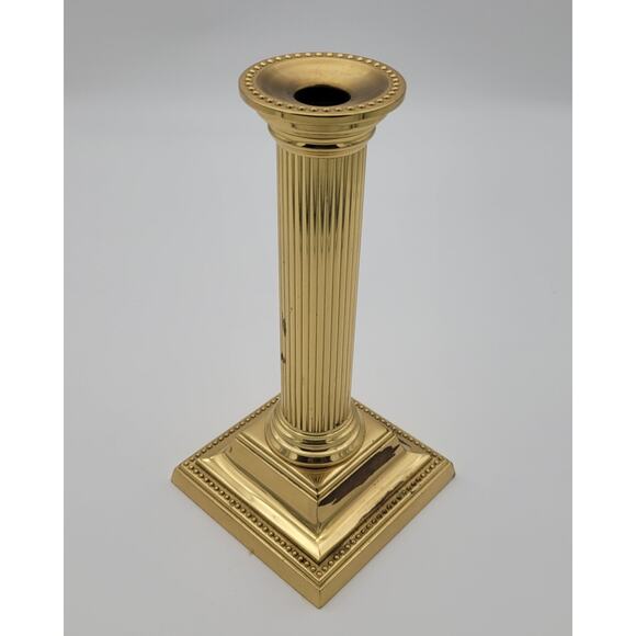 Vintage Smithsonian Institution Collection Baldwin Brass Candlestick 10" Tall - Picture 4 of 15